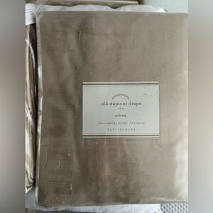 Pottery Barn Silk Dupioni Drapes “Parchment”